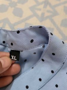 Blue Polka Dot Dress Never Used