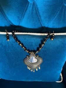 Copper Mirror Necklace Set