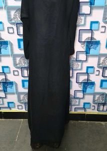 Elegant Black Embroidered Abaya Burqa Gone
