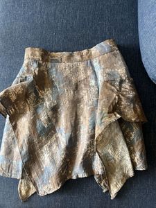 Stylish Textured Mini Skirt