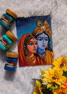 Handmade Radha Krishna Painting