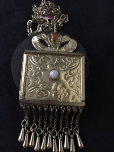 Vintage brass fringe  Necklace