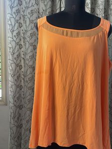 Chic Orange Tunic Top