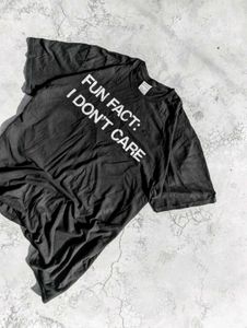 SINGLE STITCH "I DON'T CARE" TEE