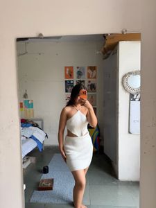 Chic White Cutout Mini Dress