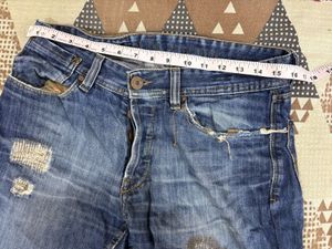 Straight Fit Blue Jeans