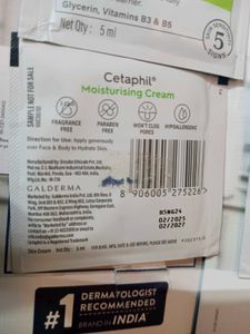 (Pack of 7) Cetaphil Moisturising Cream Samples