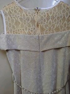 Elegant Beige Party Dress