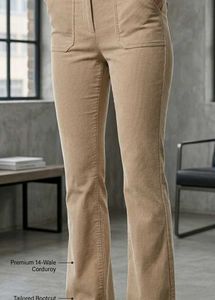 Beige colour trousers