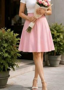 Elegant Pastel pink skirt