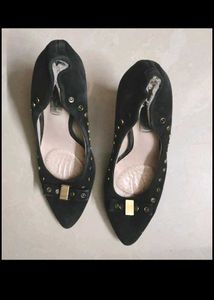 Clarks high heels suede pumps