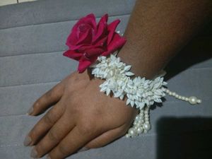 Floral Hair Accessory with Pearls