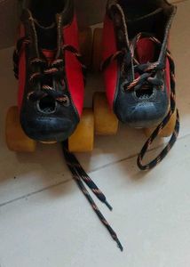 Red & Black Roller Skates