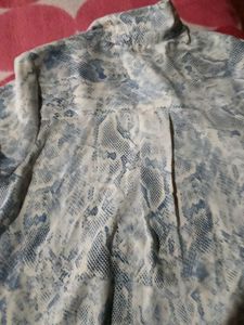 Snake Print Blouse shirt