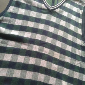 Checked Sweater Vest by Buffalo David Bitton