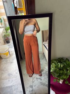 High-Waisted Wide-Leg Pants