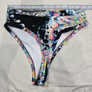 Vibrant🔥 Psychedelic Print Bikini Bottoms
