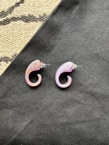 Unique Swirl Resin Earrings
