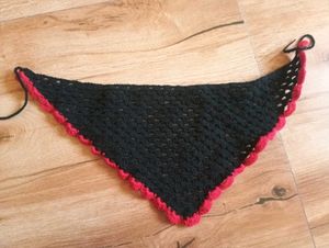 Black Red Crochet Hairbandana