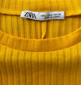 Ribbed Long Sleeve Midi Dress - Mustard Yellow
