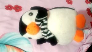 Cute Penguin Plush Toy with Scarf