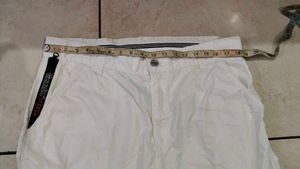 Men's White Cargo Shorts