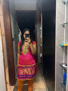 Partywear suit with heavy dupatta