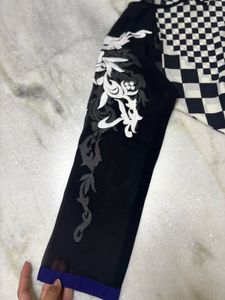 Black &amp; White Kurta with palazzo