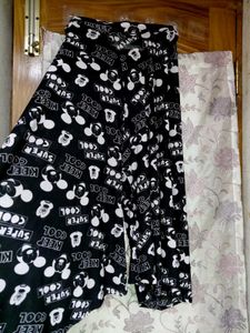 Cute Mickey Mouse Print Palazzo Pants