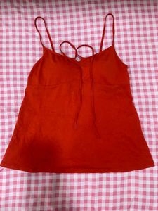 Cute Red-Orange Cami Top