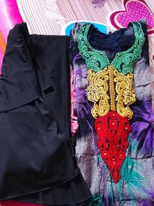 Embroidered Kurta Set with Pants