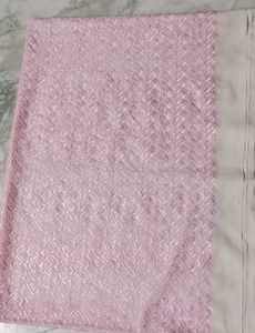 heavy Chikankari Pink embroidery Dress material M