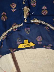Global Desi Blue Printed Kurta💙