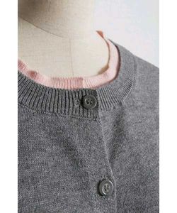 Classic contrast color Knit Cardigan