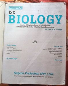 Nootan ISC Biology Class XI Textbook 15th edition
