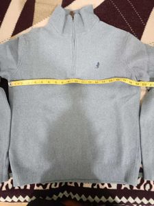 formerly Marlboro Classics,light Blue , Zip Swe