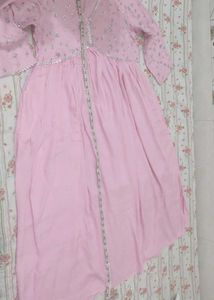 Elegant Pink Sequined Kurta