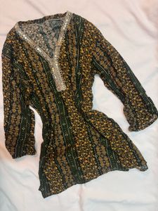 Floral Print short kurti