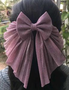 Big Sparkly Bow Hair Clip