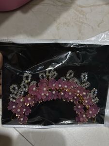 combo Flower & Crystal Hair Accessory
