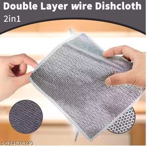 Double Layer Wire Dishcloth 🧽(pack of 5)
