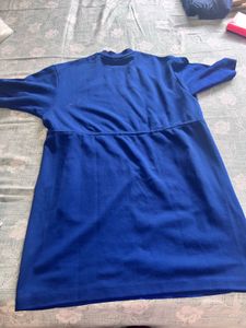 Blue Oversized T-Shirt Dress
