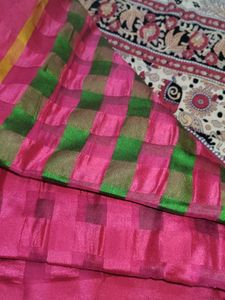 Pink saree