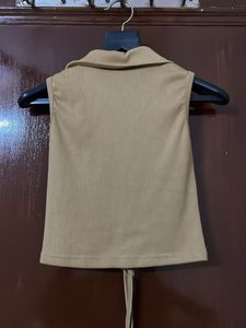 Stylish Ruched Sleeveless Top