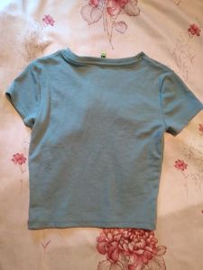 Blue Fitted Top