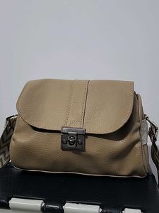Stylish Beige Crossbody Bag