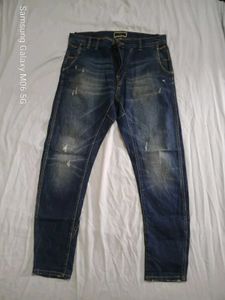 zara man  Distressed Blue Jeans