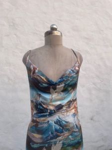 Artistic Print Mini Dress
