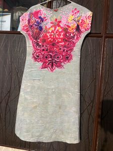 Vibrant Floral Print Kurta