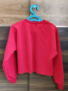 SSS Red Crew Neck Long Sleeve Sweatshirt